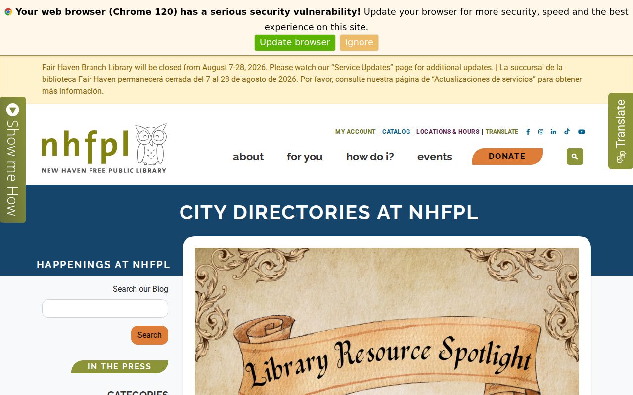 New Haven city directory guide for reverse-address research