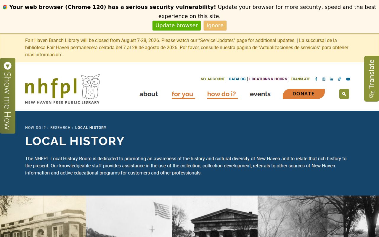 New Haven city directory research at the NHFPL Local History Room